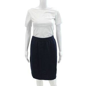 St. John Basics By Marie Gray Women's Pull-On Unlined Mini Skirt Blue Size 6